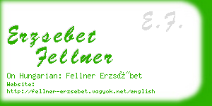 erzsebet fellner business card